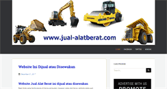 Desktop Screenshot of jual-alatberat.com